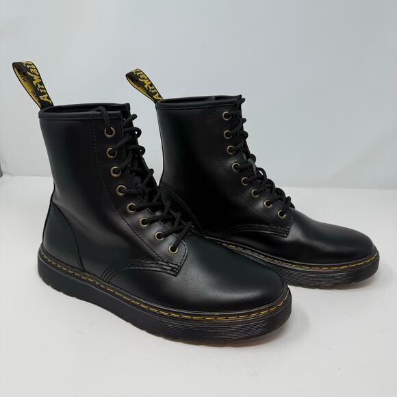 Dr. Martens Zavala Boots Men's 9 Women's 10 Black Combat Boots AW004 SK08V - Picture 5 of 12